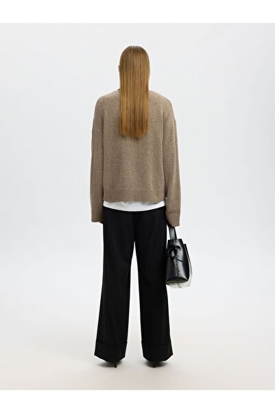 Selected Femme Pullover Wollgemisch Rollkragen