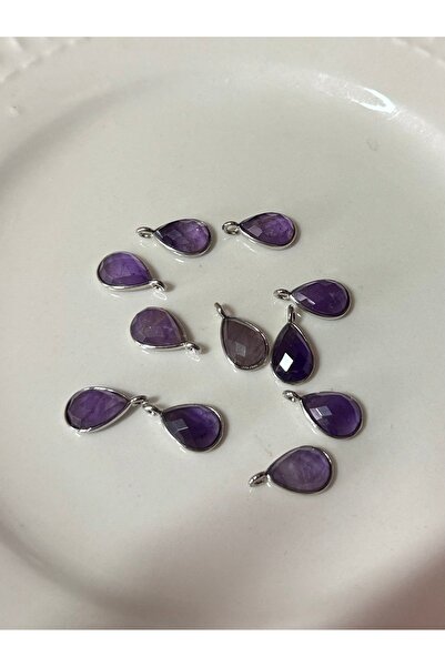 Taş-Mir Ametist Doğal Taş Kolye Ucu 1 Adet