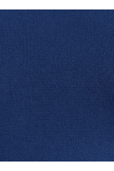 Dilvin 1268 Pulover cu gât roșu-Indigo