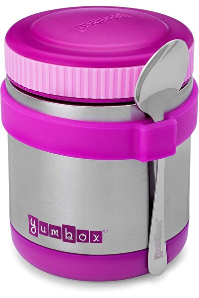 YumBox برطمان حراري بيجو أرجواني (مجموعة ملاعق)