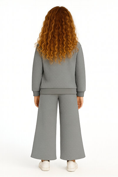 AHENGİM Κοριτσίστικο Σετ Κοριτσίστικο Κεντημένο με Πέτρα Κάτω Μέρος Ak13595