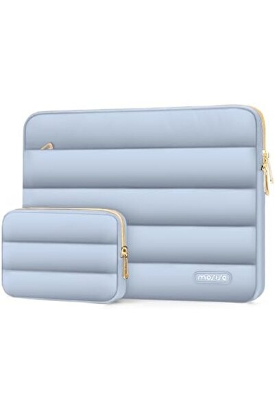 Mosiso 13-14 inch Laptop Case, 13.3 inch Puffy Laptop Sleeve Compatible with MacBook Air 13 13.6 M3