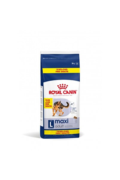 Royal Canin Hrană uscată Royal Canin Maxi Adult 15 kg + 3 kg gratuit pentru c...