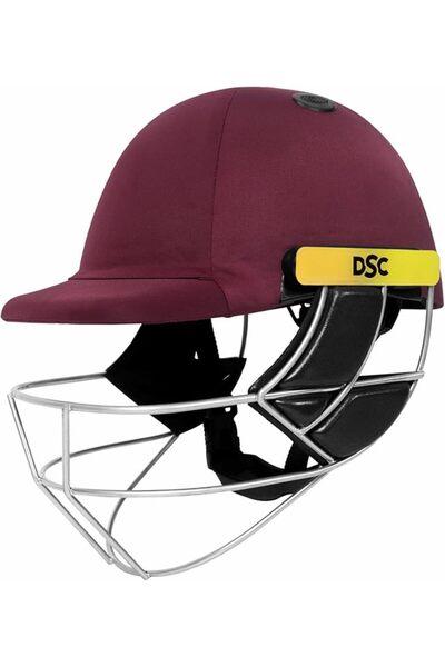 DSC Fort44 Cricket Helmet for Men & Boys | XL | Maroon | Adjustable Steel Grill | Lightweight