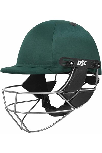 DSC Defender Cricket Helmet for Men & Boys | XS | Green | Adjustable Steel Grill | Lightweight