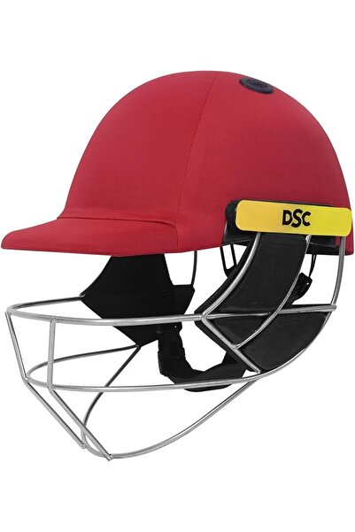 DSC Avenger Pro Cricket Helmet for Men & Boys | XL | Red | Steel Grill | Neck Guard
