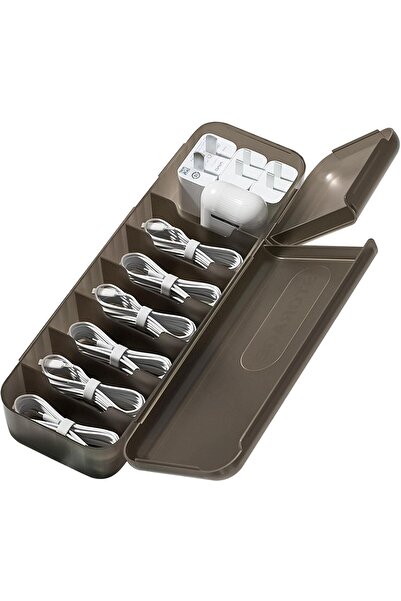 Flippy Cable Organizer Box, Flippy, Plastic, 28 x 9 x 6 cm, Grey