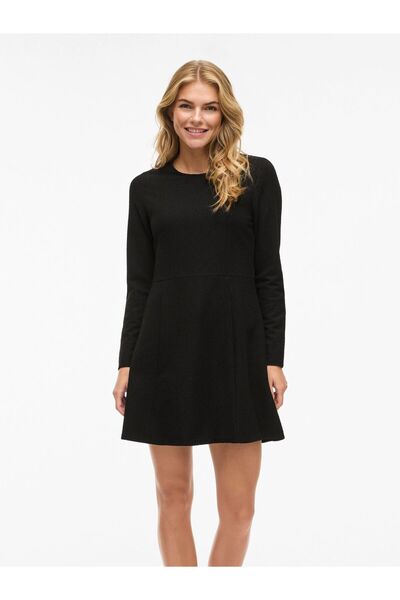 VILA Minikleid VIELARA Langärmeliges