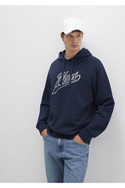 Mavi Logo cu glugă Albastru închis Pulover bărbați tricou M0S10469-70490