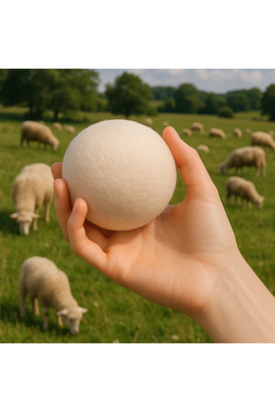 MARYALEX Set of 6 100% Wool Dryer Balls - Reusable, Reduces Wrinkles in Clothes