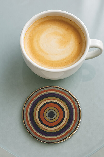 Cekuonline قاعدة كوب دائرية من البليكسي جلاس بنمط مطبوع فردي عتيق