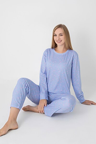ŞİMAL Women's Patterned Pajama Set 255238 -