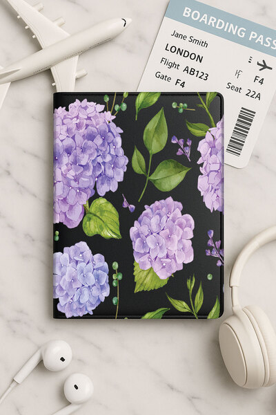 Cekuonline حافظة جواز سفر من الجلد الأسود من فينليكس لجميع جوازات السفر من أو...