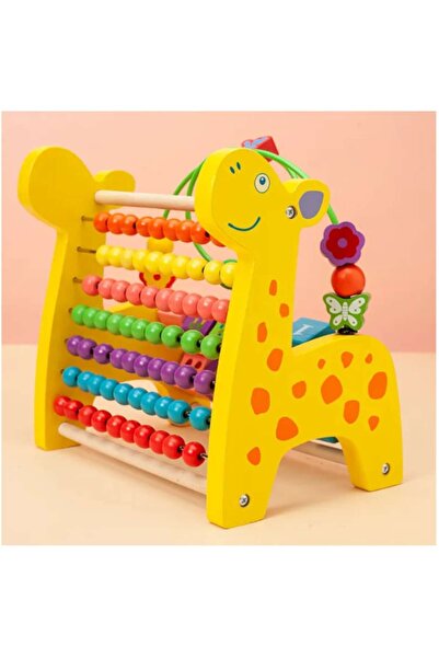 Joynix Numaratoare din lemn, 3 in 1 Girafa