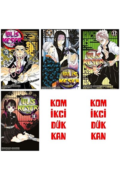 Gerekli Şeyler Yayıncılık İblis Keser 15-16-17-18 manga seti (4 kitap) 1 adet...