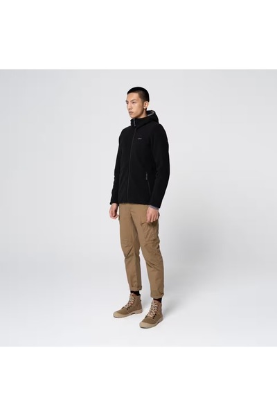 Decathlon Men's Warm Outdoor Fleece Jacket - Black - Nh500