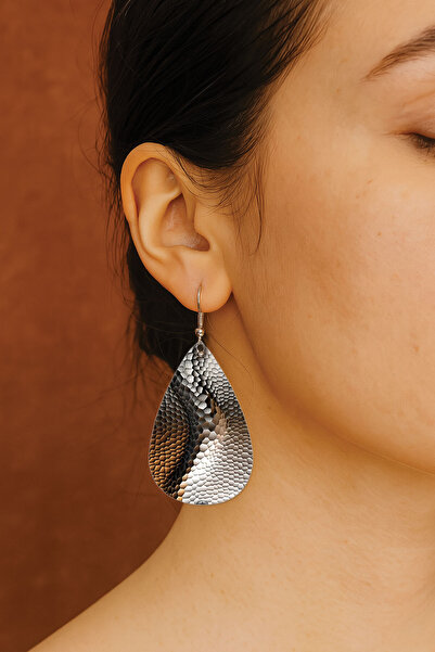 Cekuonline Women's Earrings Patterned Stylist Hook Printed Earrings Drop Transparent Anaconda