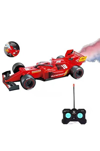 Joynix Masina de Curse cu Telecomanda, Efect de Spray, 1:20, Rosie,