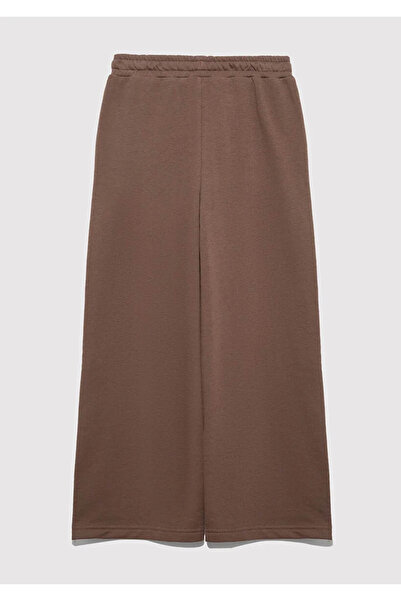 Mavi Logo Baskılı Kahverengi Kız Çocuk Eşofman Altı M7010038-87181