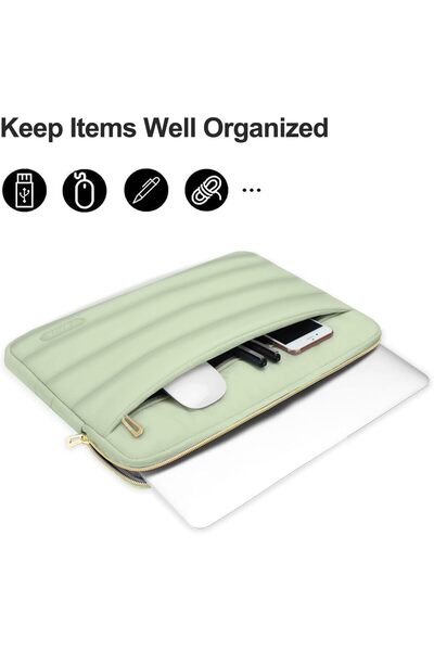 Mosiso 13-14 inch Laptop Case, 13.3 inch Puffy Laptop Sleeve Compatible with MacBook Air 13 13.6 M3