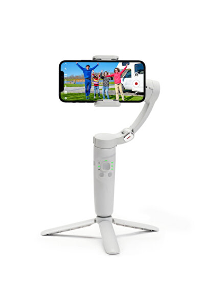 Joynix Portable Smartphone Stabilizer, 3-Axis Gimbal with Magnetic Light