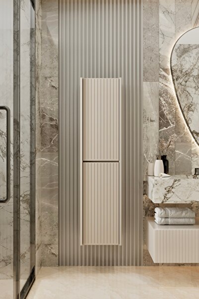 enwood CAPELLA KUMTAŞI MDF ÇOK AMAÇLI BANYO DOLABI 138x34 CM