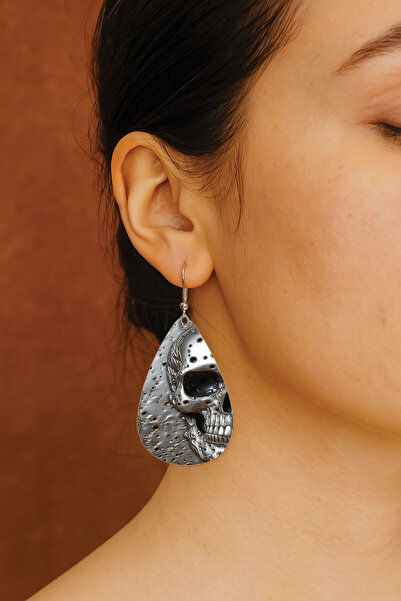 Cekuonline Women's Earrings Patterned Stylist Hooked Printed Earrings Drop Tr...