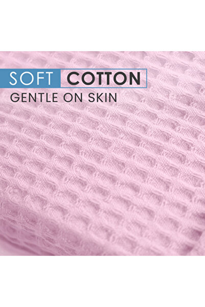 Hotel Linen Klub Hotel-Quality Unisex Cotton Waffle Bathrobe – Quick-Dry Robe with Belt & Pockets, Free Size