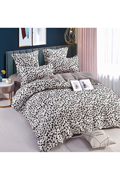 FIONNA.RO Superior Finet Bed Linen With Elastic - Animal Print/Grey