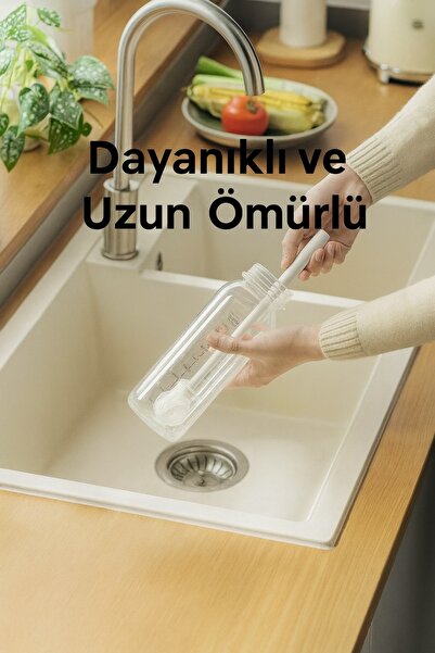 obrigado Biberon ve Şişe Temizleme Fırçası – Yüksek Kalite beyaz 31 cm Bardak Fırçası Yumuşak ve Esnek Kıllar