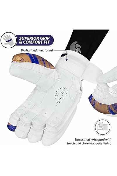 DSC Condor Surge 2.0 Batting Gloves for Boys, Right Hand, Size-Boys (White)