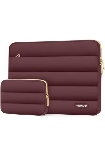 Mosiso 13-14 inch Laptop Case, 13.3 inch Puffy Laptop Sleeve Compatible with MacBook Air 13 13.6 M3