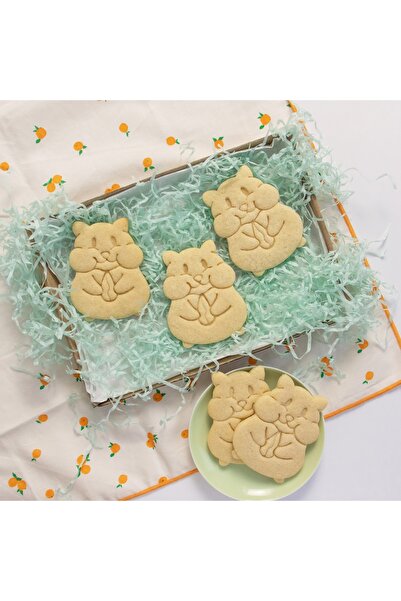 Hobist قالب كوكيز لطيف على شكل الهامستر وعجينة السكر