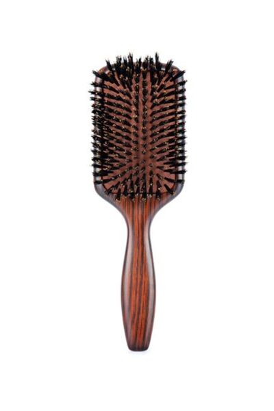 Bifull Perie pentru descurcarea părului din lemn de abanos și 100% păr de mis...