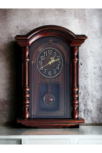 OEM Rustic pendulum wall clock 44 cm