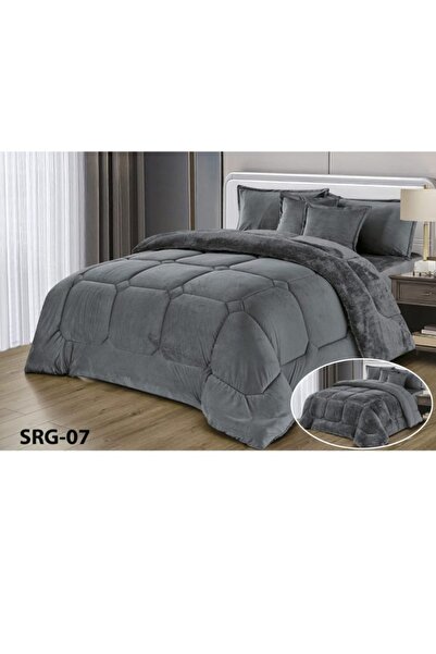 Moon Double-sided winter Comforter , velvet side, faux fur side, - 4-piece Comforter set, 170x220cm