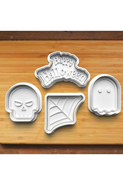 Hobist مجموعة من 4 قوالب لصنع الكعك والحلوى لعيد الهالوين طراز h007