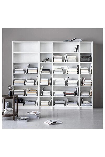 UZUNKAYA HOME BILLY kitaplık, beyaz, 80x28x202 cm