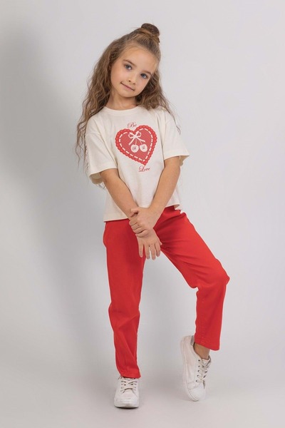 ww waka waka kids store Girls' Solid Color Pants – White, Black, and Red