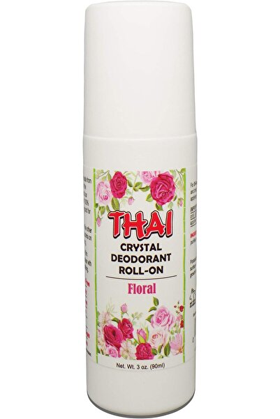 THAI -CRYSTAL DEODORANT ROLL-ON FLORAL 3oz 90ml