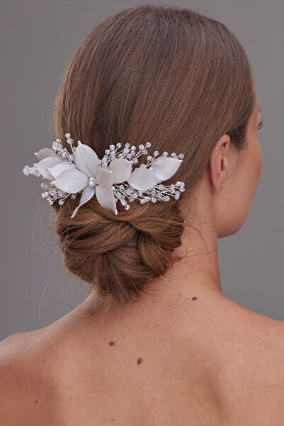 Hayalperest boncuk إكسسوار شعر نسائي مزين بالزهور من سارة، تاج للعروس في حفلا...