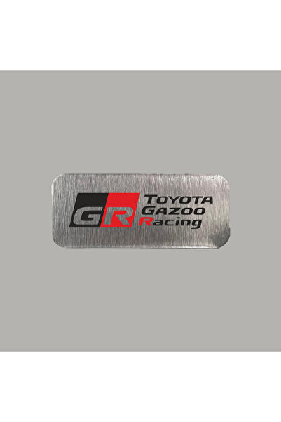 CRF GR Metal Etiket 3x7 cm Arkası Yapışkanlı 1 Adet