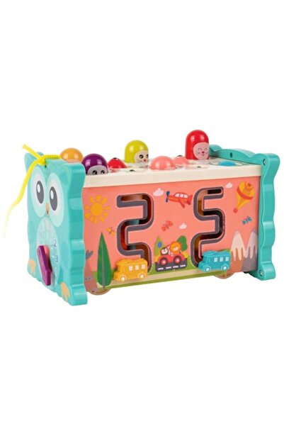 SOLTOY ® Magic Box - Jucărie educativă și interactivă pentru copii, pescuit magnetic, echipamente, bancă cu ciocan