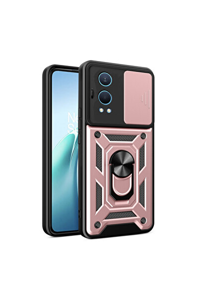 Techsuit Husa OnePlus Nord CE4 Lite protectie camera CamShield Series, roz