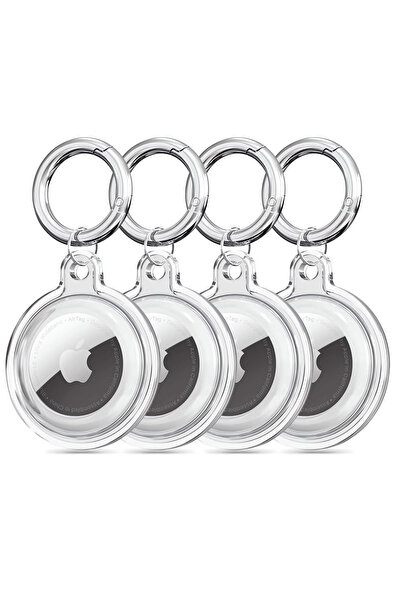 Techsuit Комплект от 4 броя калъфи за ключодържател за Apple AirTag CT15, про...