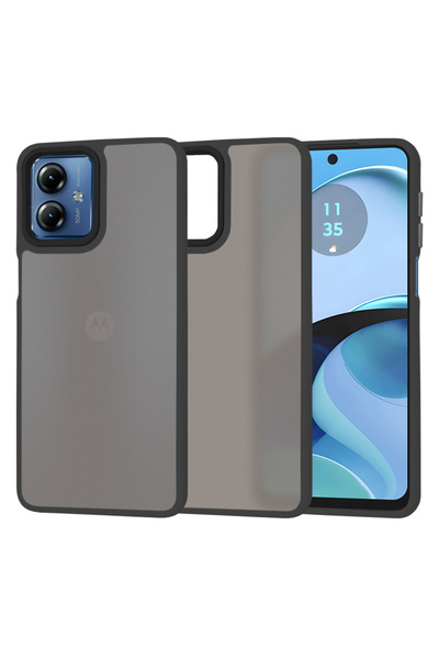 Techsuit Husa Motorola Moto G14 HaloFrost Series, negru