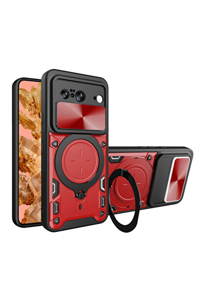 Techsuit Husa Google Pixel 8 CamGuard Pro, rosu