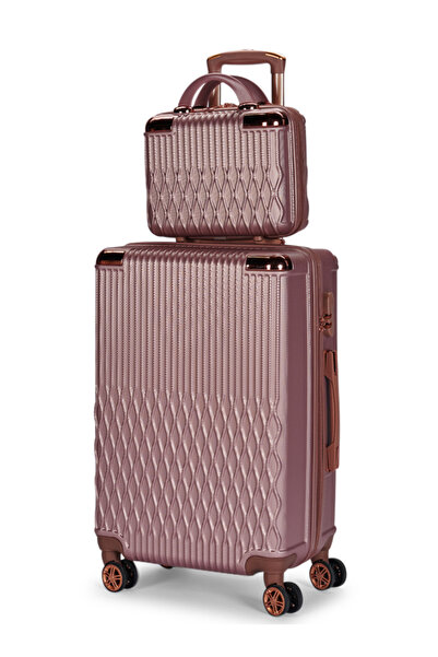 LİMRA 5-piece luggage set with 4 wheels, solid and modern design