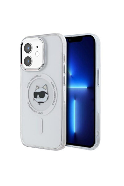Karl Lagerfeld Husa iPhone 12 Karl Lagerfeld IML MagSafe, Metal Choupette`s H...