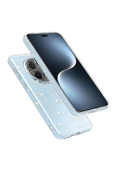 Techsuit Husa sclipici Honor Magic7 Pro SparkleSkin, transparenta